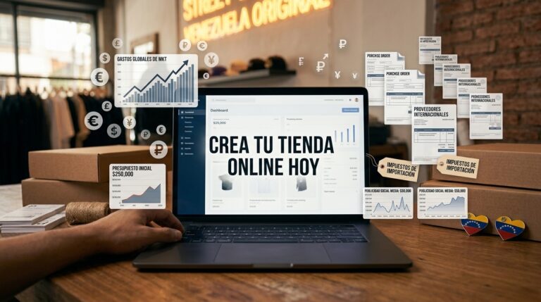 Calculadora y billetes: cuánto cuesta crear una tienda online en Venezuela en 2026