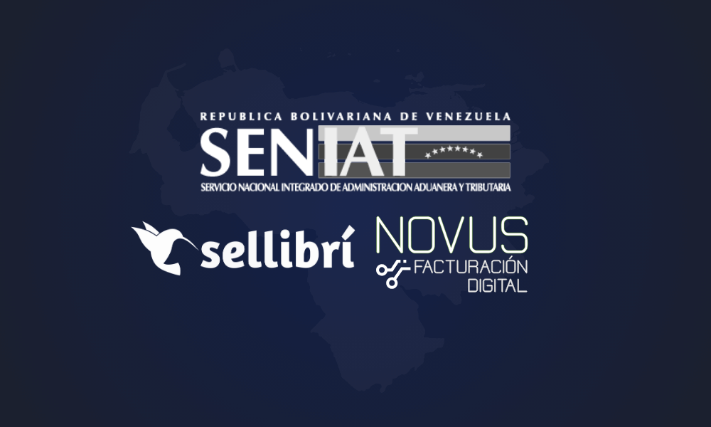 Factura digital SENIAT generada automáticamente en una tienda online con Sellibrí y Novus