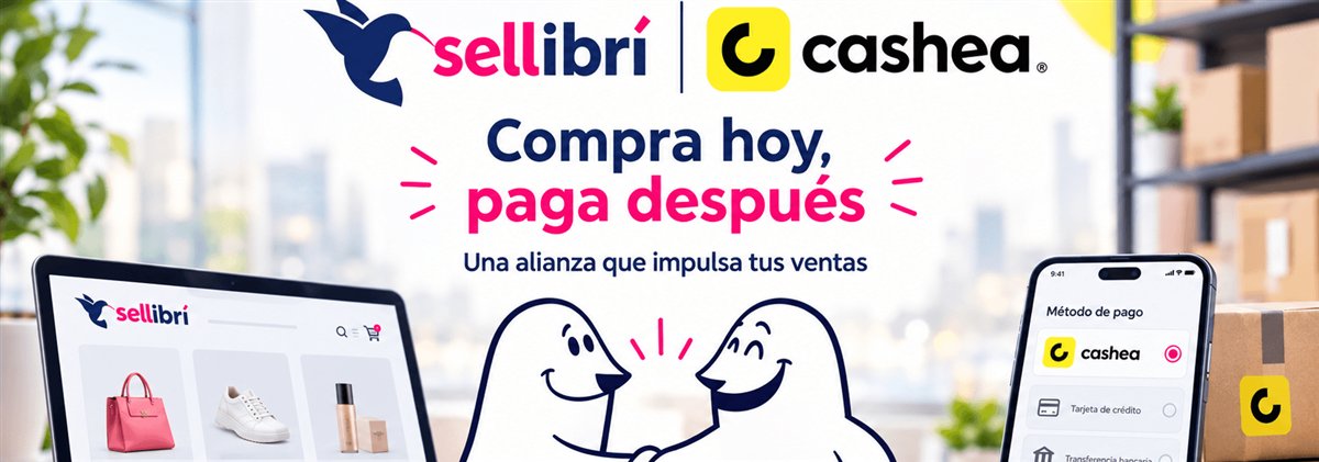 Alianza Sellibrí y Cashea: compra hoy, paga después con cuotas sin interés en tu tienda online